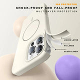 Silicone Lanyard Strap Magnetic Phone Case For iPhone