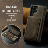2 In 1 Wallet Magnetic Leather Case For Samsung