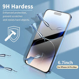 3/5PCS Glass Screen Protector Phone Case for IPhone