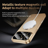 Magnetic Hard PC Lens Protector Phone Case For iPhone
