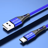 3A Fast Charging Cable Wire For Type-C & Micro