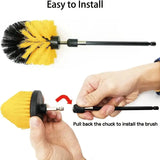 7pcs Moving Brush Head, Electric Cleaning Brush