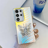 Aurora Gradient Butterfly Bracket Case for Samsung