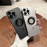 Borderless Plating Matte Ultra Thin Hard Magnetic Case for iPhone