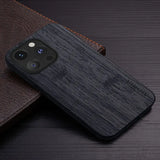 Bamboo Wood Pattern Leather Case for iPhone