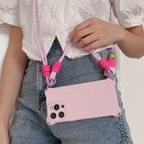 Cute crossbody Shoulder strap lanyard Cases for iPhone
