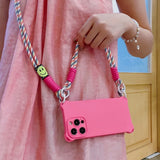 Cute crossbody Shoulder strap lanyard Cases for iPhone