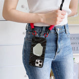 Crossbody Lanyard Wave Mirror Phone Case for IPhone