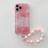 Fashion Ink Halo Dyed Phone Case with Bracelet for iphone
