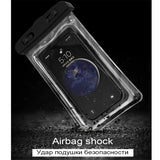 Floating Airbag Waterproof Swim Bag Phone Case For iPhone
