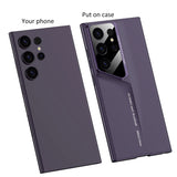 Titanium Gray Paint Hard Plastic Thin Shell Case For Samsung