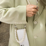 Pearl Bracelets Chain Crossbody Necklace Lanyard Phone Case For iphone