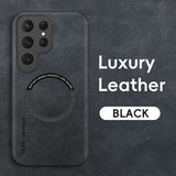 Luxury Leather Magnetic Case for Samsung