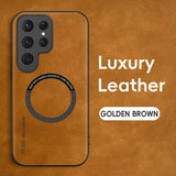 Luxury Leather Magnetic Case for Samsung