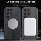 Luxury Leather Magnetic Case for Samsung