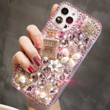 Luxury Sparkling perfume Bottle Diamond Case For iPhone