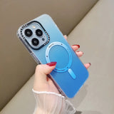 Luxury Magnetic Gradient Color Slim Case for iPhone