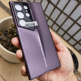 Titanium Gray Paint Hard Plastic Thin Shell Case For Samsung