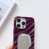Crossbody Lanyard Wave Mirror Phone Case for IPhone