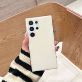 Solid Color Jelly Liquid Silicone Phone Case For Samsung