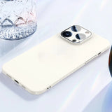 Ultra Thin Glass Camera Lens Film Candy Phone Case For iPhone