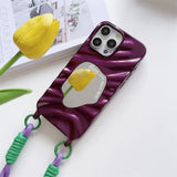 Crossbody Lanyard Wave Mirror Phone Case for IPhone