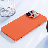 Ultra Thin Glass Camera Lens Film Candy Phone Case For iPhone