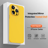 Ultra Thin Glass Camera Lens Film Candy Phone Case For iPhone