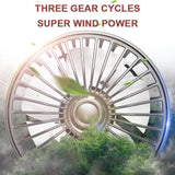 3-speed Car Seat Back Cooling Fan USB Charge Dual Head Fan 360 Degree Rotation Neck Cooler for Summer Car Accessories