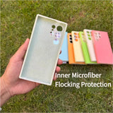 Solid Color Jelly Liquid Silicone Phone Case For Samsung