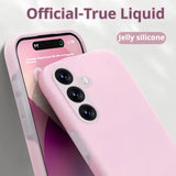 Solid Color Jelly Liquid Silicone Phone Case For Samsung