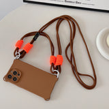 Cute crossbody Shoulder strap lanyard Cases for iPhone