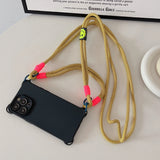 Cute crossbody Shoulder strap lanyard Cases for iPhone