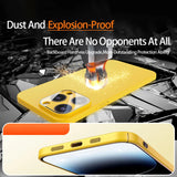 Ultra Thin Glass Camera Lens Film Candy Phone Case For iPhone