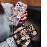 Luxury Sparkling perfume Bottle Diamond Case For iPhone