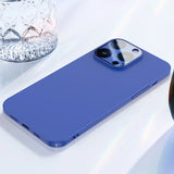 Ultra Thin Glass Camera Lens Film Candy Phone Case For iPhone
