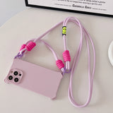 Cute crossbody Shoulder strap lanyard Cases for iPhone