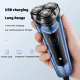 Rechargeable Waterproof USB Electric Powerful Shaver for Men