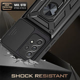 Bumpers Armor With Slide Camera Lens Case for Samsung