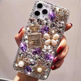 Luxury Sparkling perfume Bottle Diamond Case For iPhone