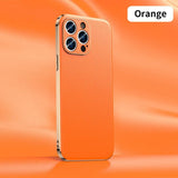 iPhone용 정품 소가죽 도금 가죽 케이스