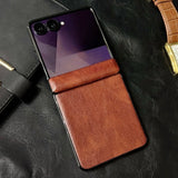 Vintage Waxed Leather Magnetic Shockproof Case for Samsung