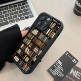 Book Shelf Creative Pattern Shockproof Soft Phone Case For iPhone