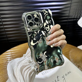 Electroplated Silvery Meteorite Pattern Case For iPhone