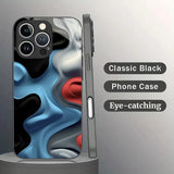 Abstract Art Pattern Electroplated Case for iPhone