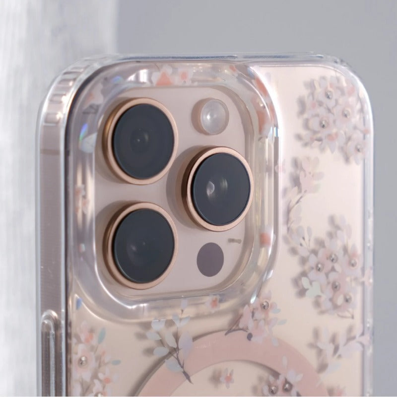 Retro Flower Laser Magnetic Case for iPhone
