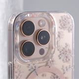 Retro Flower Laser Magnetic Case for iPhone