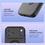 Luxury Rotating Stand Magnetic Shockproof Case for iPhone