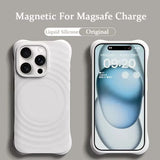 Magnetic Wireless Charging Silicone For Magsafe  Case for iPhone