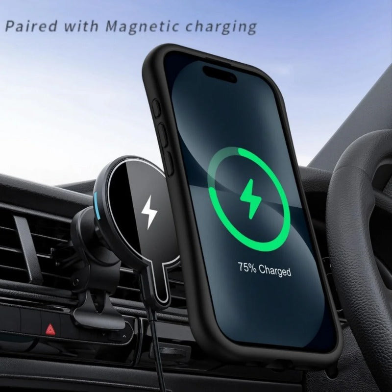 Car Magnetic Ripple Wave Pattern Case For iPhone